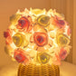 FloraGlow - Luxe Art Deco Rozen Tafellamp met USB