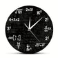 MathMirror Clock - Moderne Acryl Wandklok met Formules