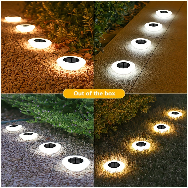 SolarLuxe – Set van 4 Waterdichte Tuinlampen