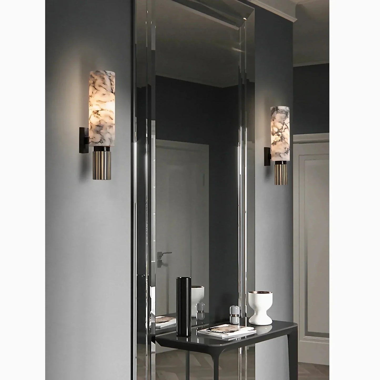 Stijlvolle Marmeren Wandlamp  - Voor Luxe en Sfeervol Interieur