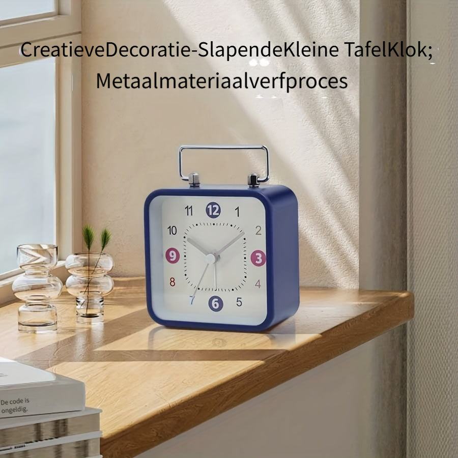 TimeCube Klok - Stijlvolle Vierkante Wekker met Nachtlicht
