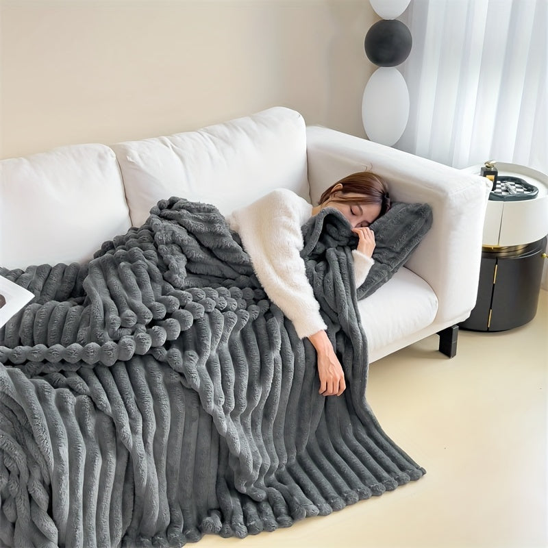 LuxFaux – Luxe Konijnenvacht Deken voor Ultiem Comfort