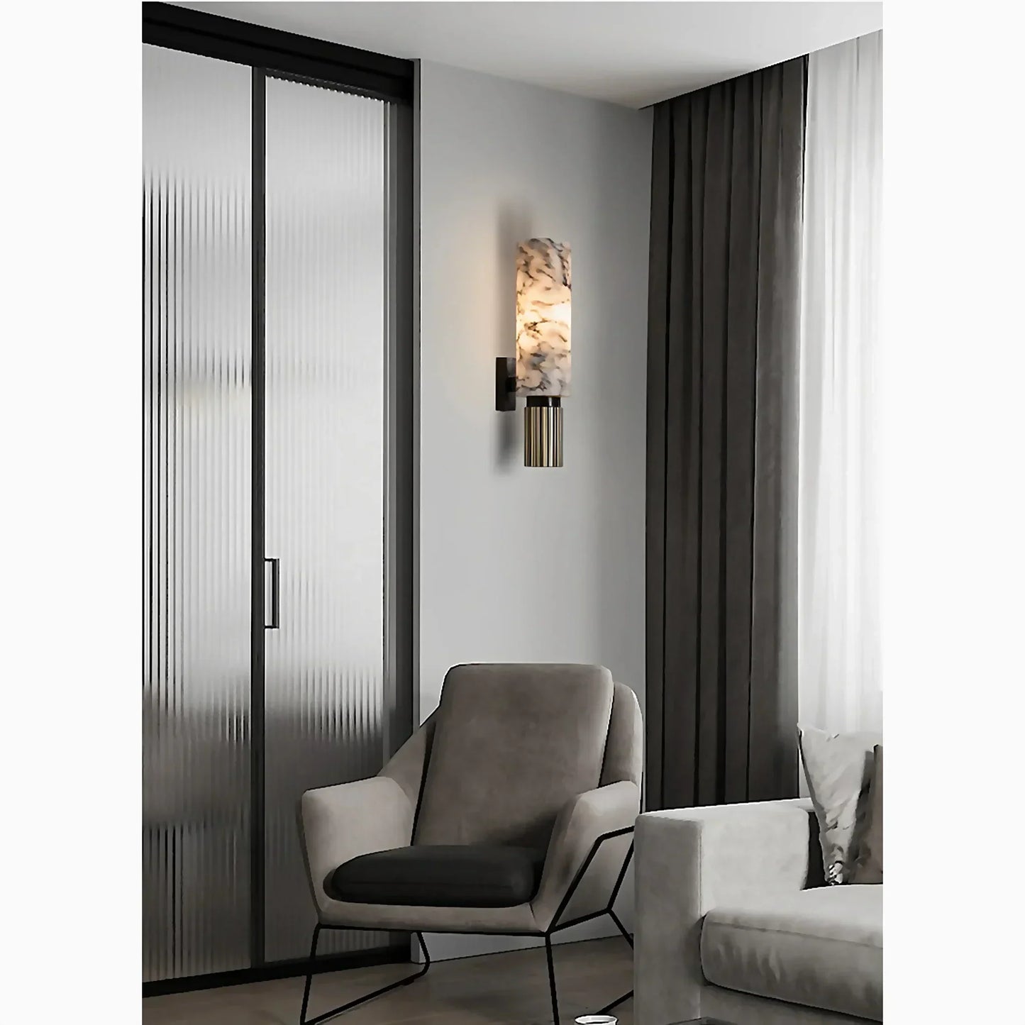 MarbleGlow - Luxe Wandlamp voor Moderne Interieurs
