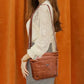 LuxuryCarry - Elegante Leren Schoudertas met Ruim Ontwerp