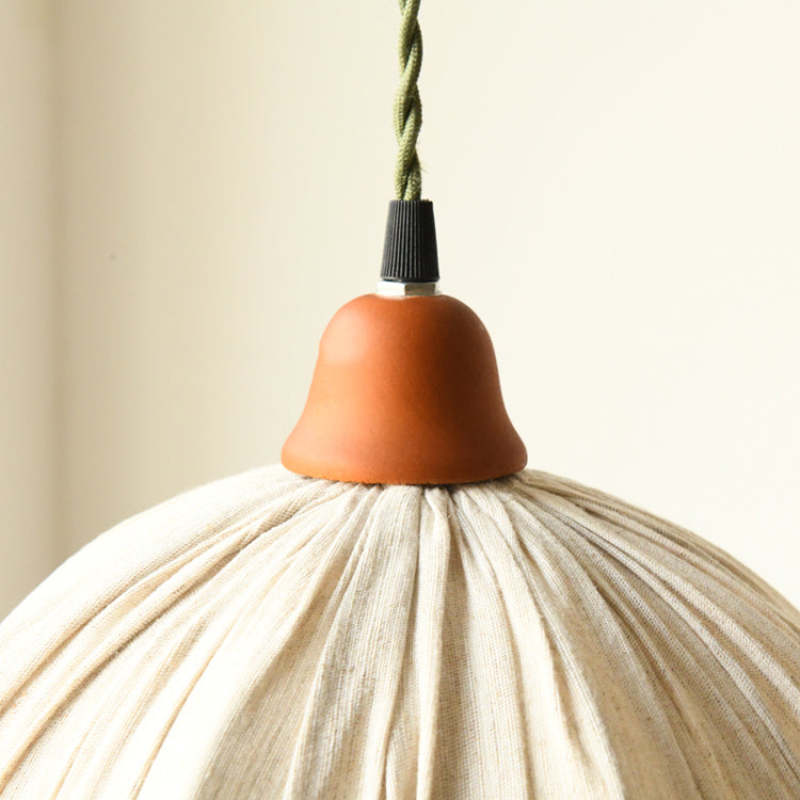 EcoChic Pendant - Stijlvolle Scandinavische Stoffen Hanglamp