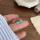 Verfijnde Zilveren Hart Ring met Betoverende Blauwe Druppel – Ameline Collectie