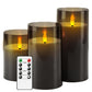 FlamelessGlow – Grijze LED Kaars met Timer