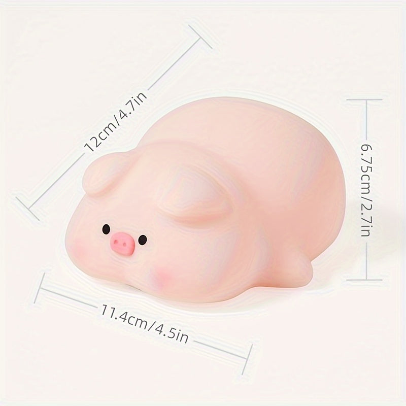 PiggyGlow – Cute Siliconen Nachtlampje, USB Oplaadbaar