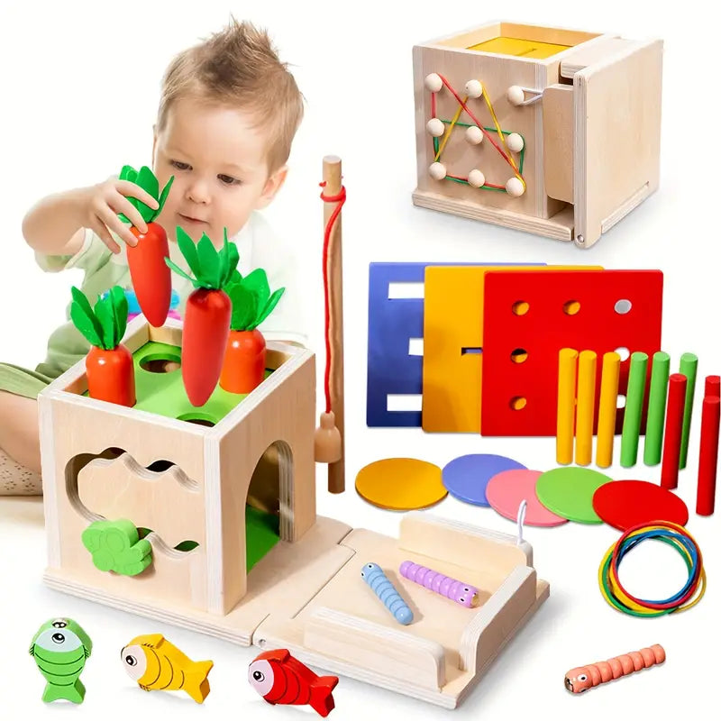 Creatieve 8-in-1 Montessori Speelset - Voor Avontuurlijke Baby's