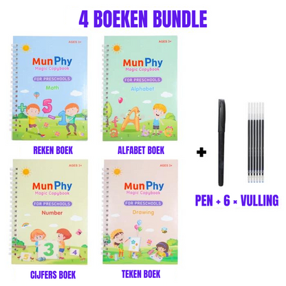 ScribbleJoy Boek - Herbruikbaar Educatief Schrijfboek voor Kinderen