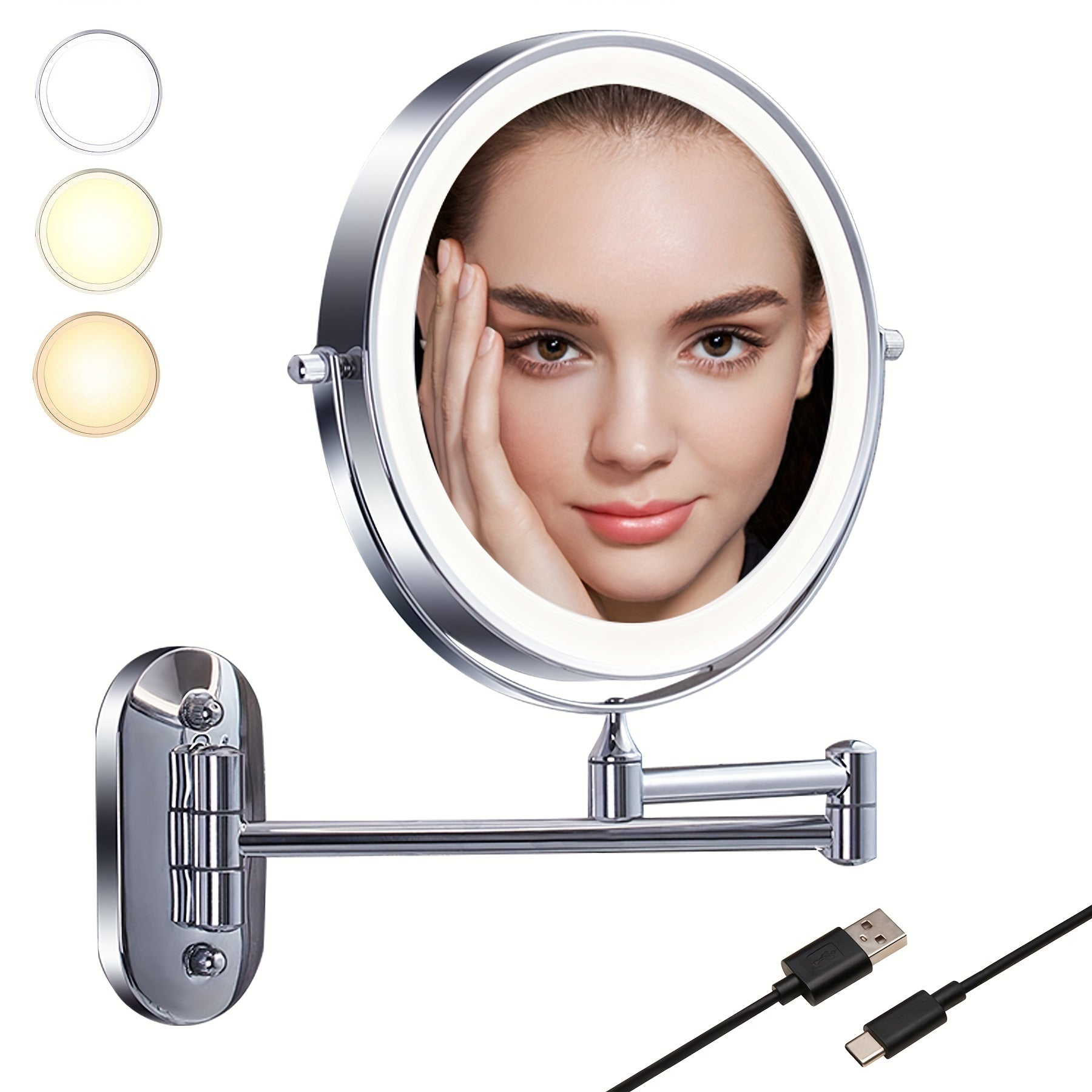 GlowMirror – LED Make-up Spiegel USB