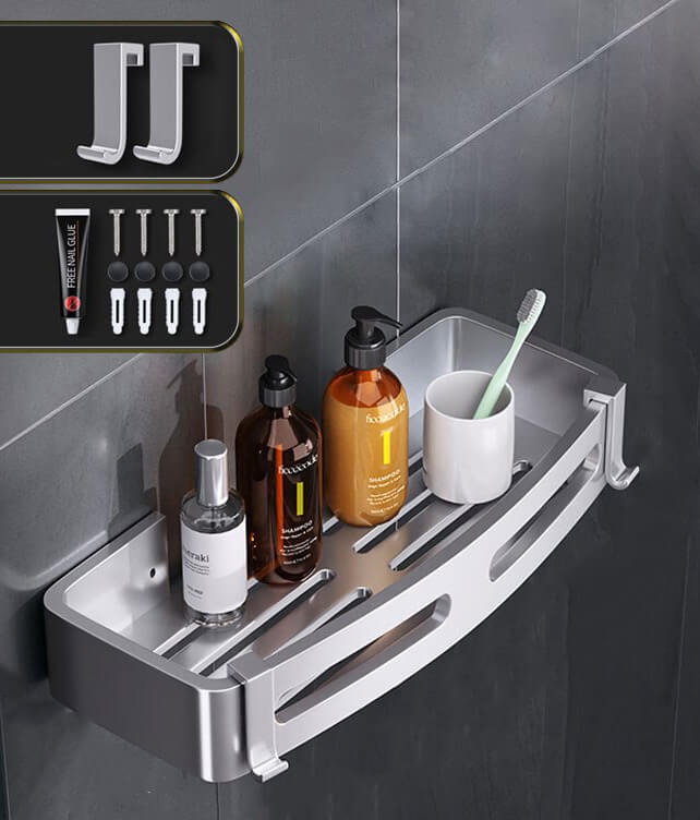 Stijlvolle SilverCaddy - Perfecte Badkamer Organizer voor Al je Benodigdheden