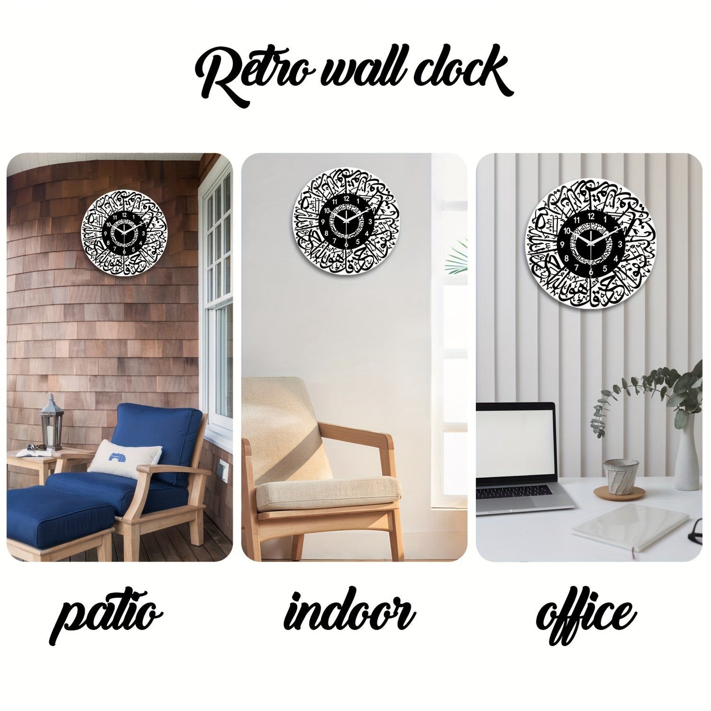 FaithTime Clock - Moderne Islamitische Wanddecoratie