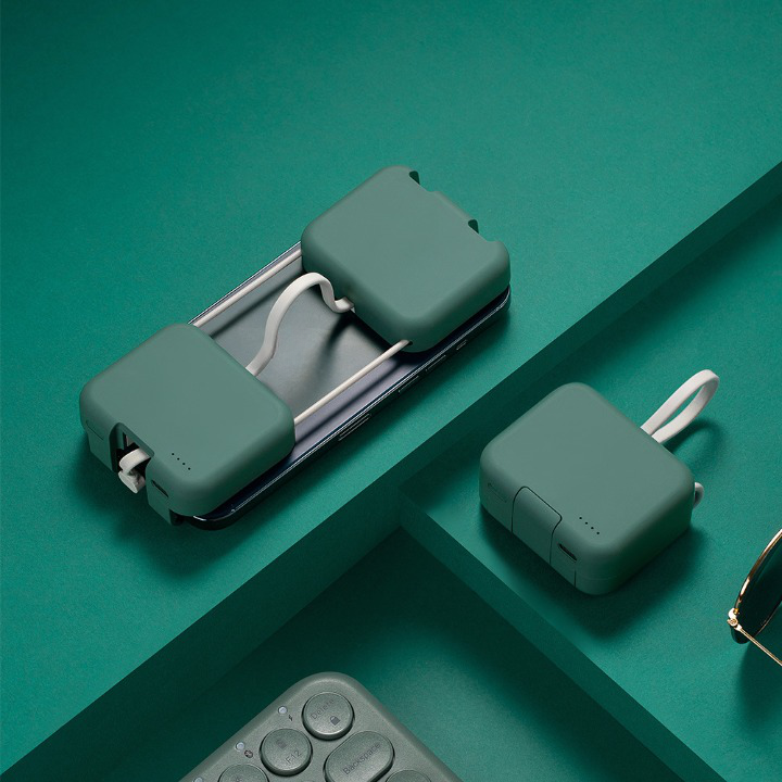 PowerCharge Bank – Compacte Oplader met Telefoonstandaard