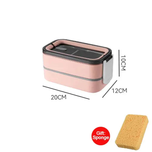 MealMate - Trendy 2-Laagse RVS Lunchbox