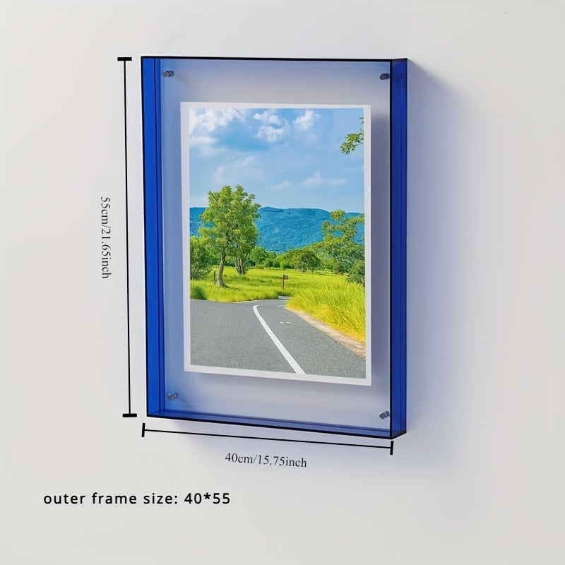 AcrylicFrame – Modern Verticaal Fotolijst voor Tafel en Muur