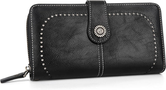 LeatherMax - Stijlvolle Leren Portemonnee met Polsband