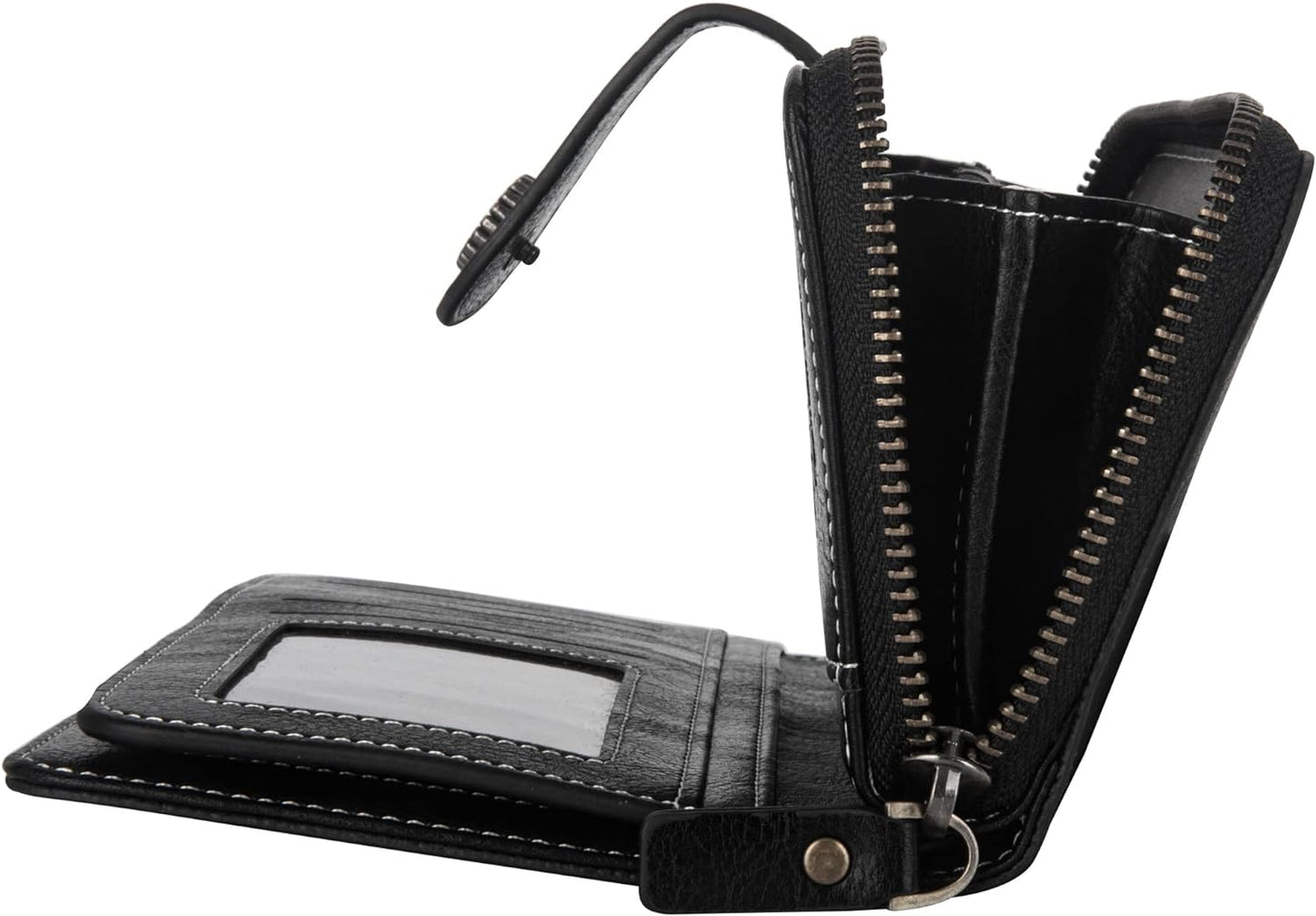 LeatherMax - Stijlvolle Leren Portemonnee met Polsband