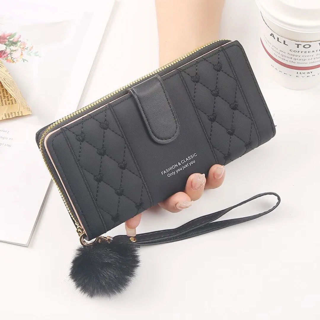 EmbroiWallet - Elegante Portemonnee met Polsband