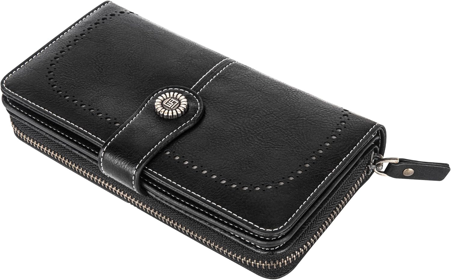 LeatherMax - Stijlvolle Leren Portemonnee met Polsband