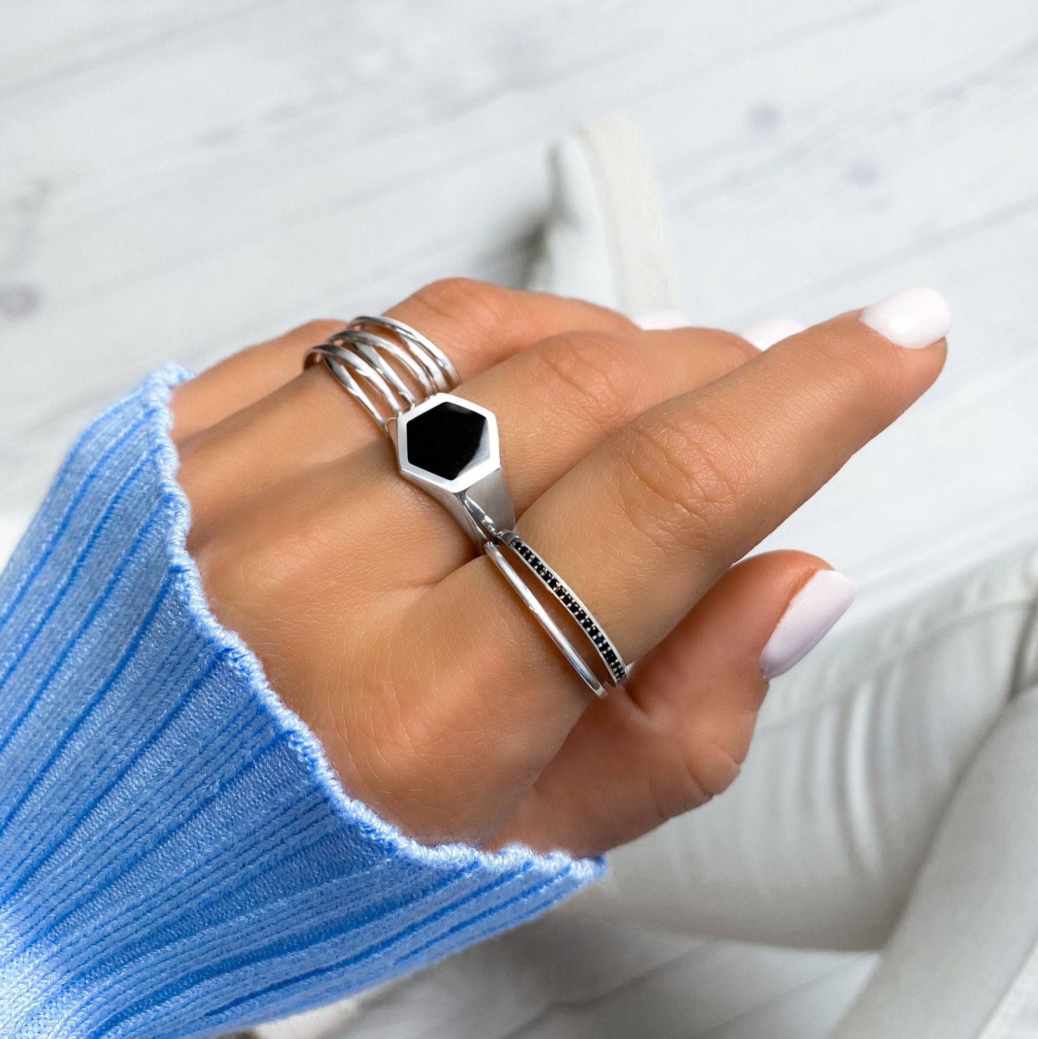 Elegante Vertakte Ring - Nora