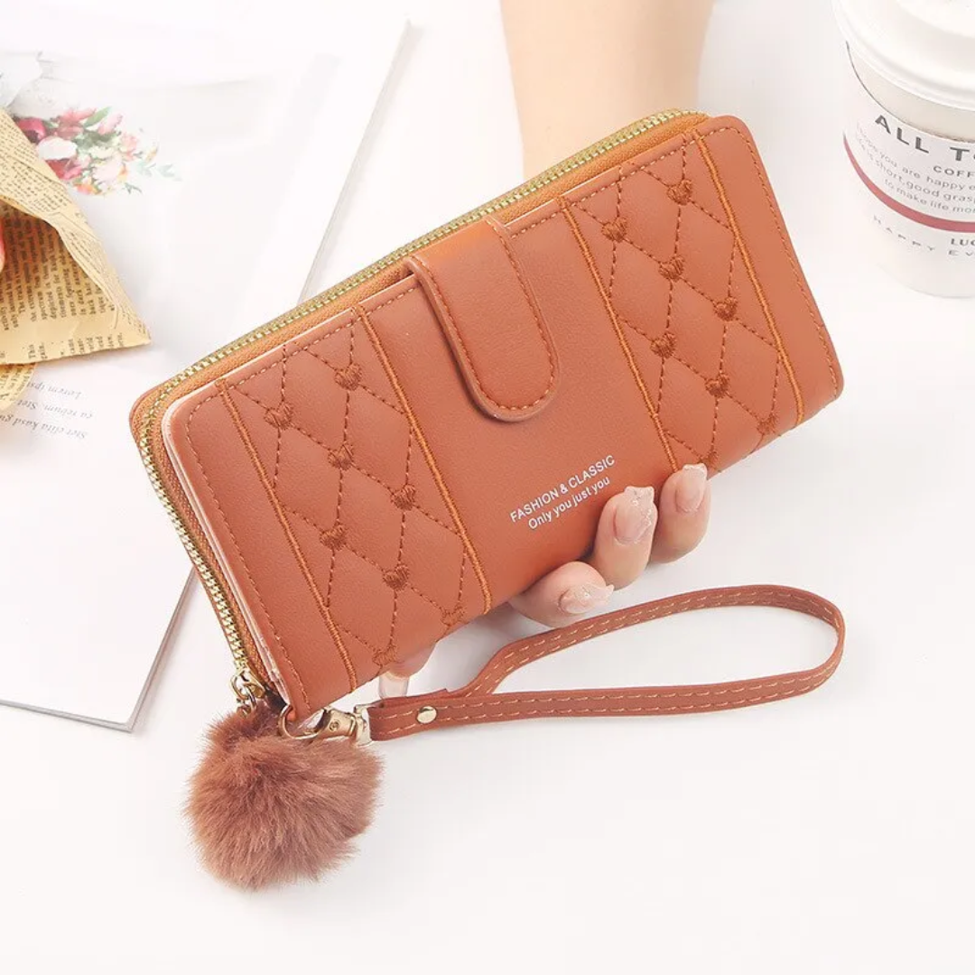 EmbroiWallet - Elegante Portemonnee met Polsband