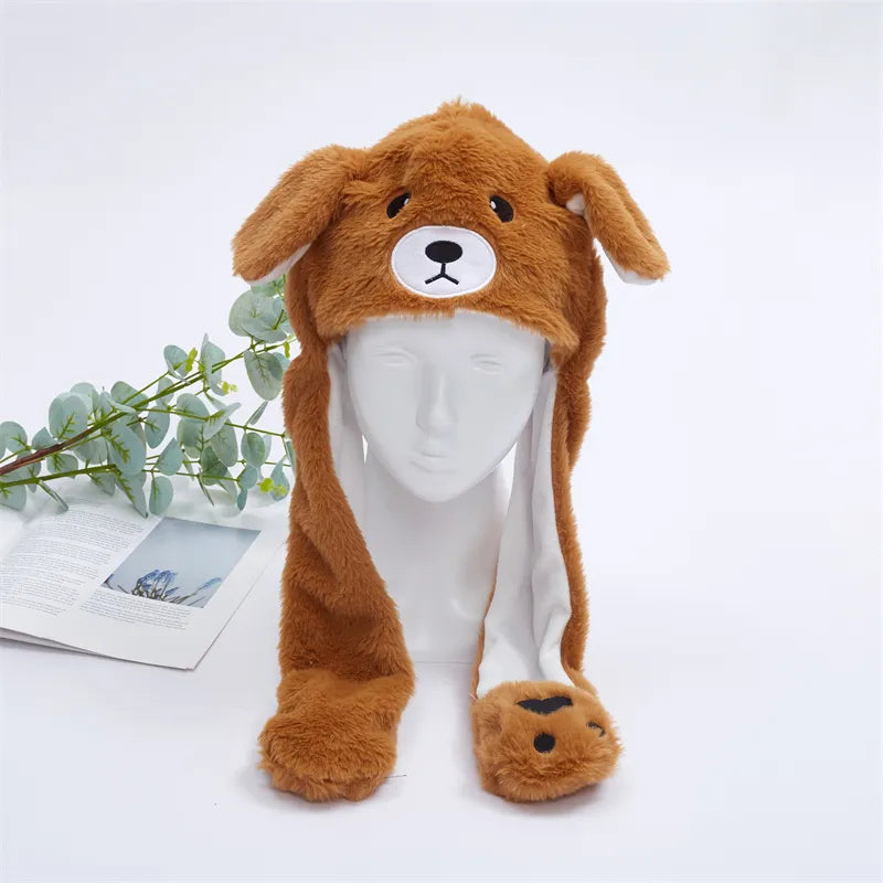 BunnyBounce Hat – Schattige Muts met Beweegbare Oortjes