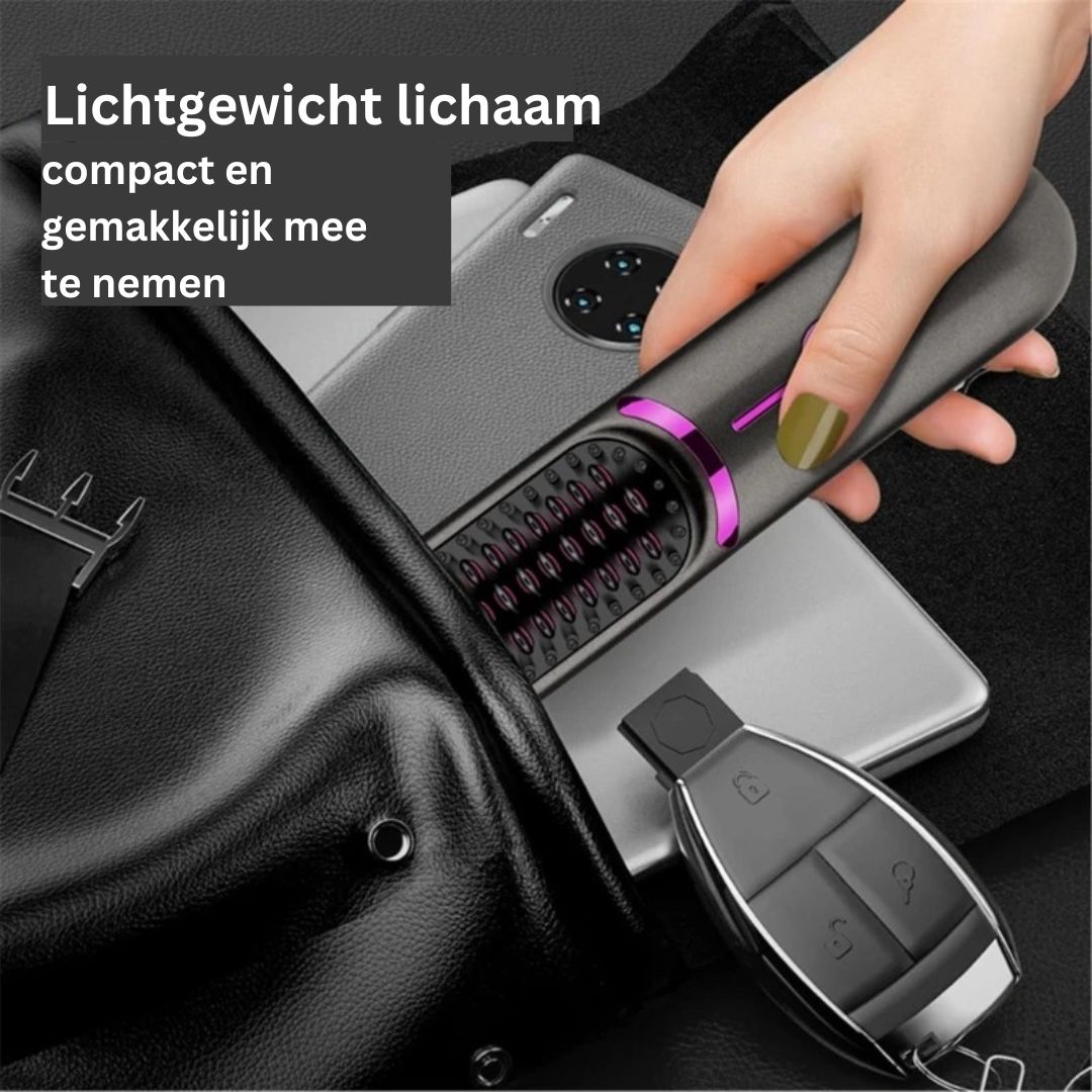 SleekStyle Brush - Professionele 3-in-1 Warmteborstel