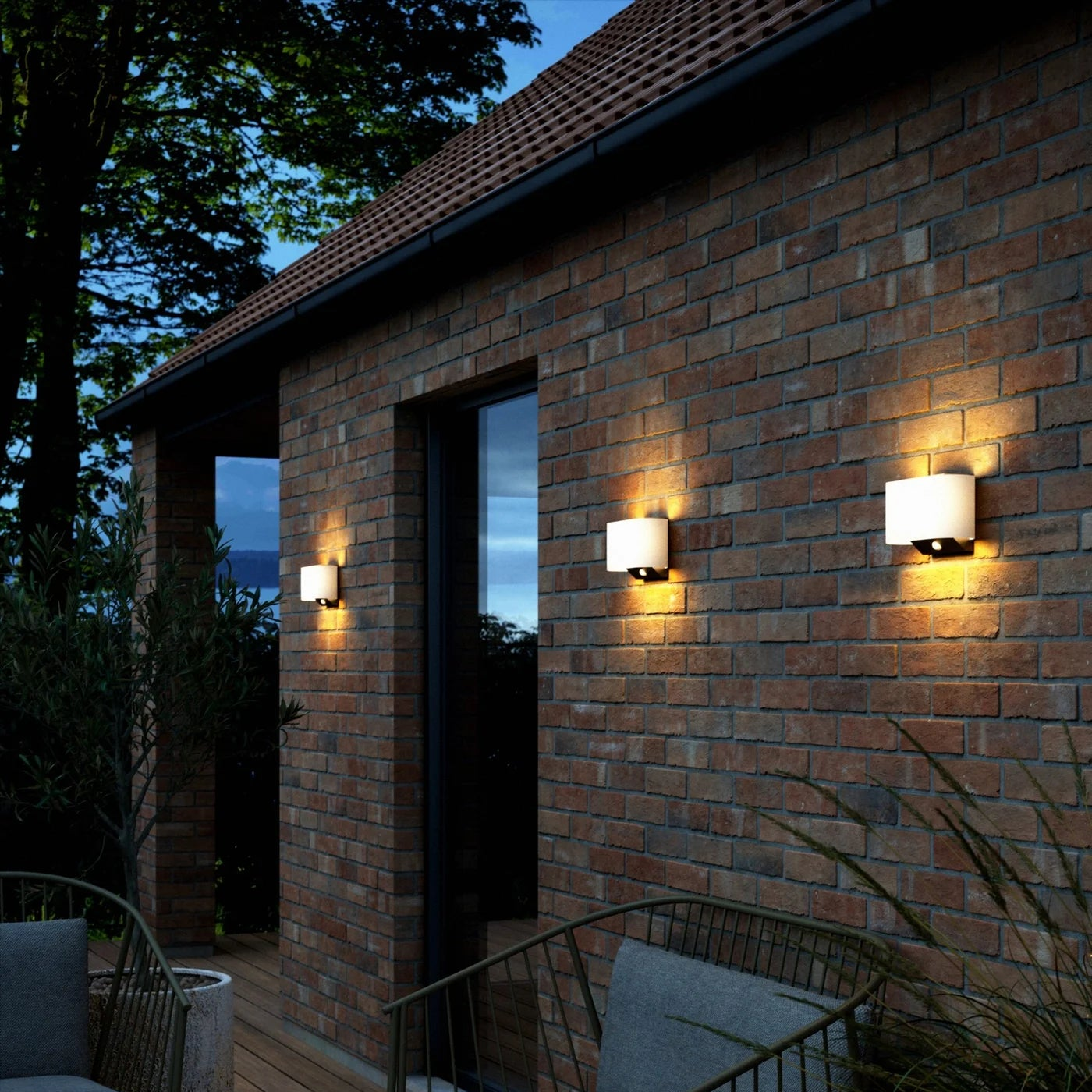 Piola Solar Buitenlamp - Draadloze LED Wandlamp met Sensor