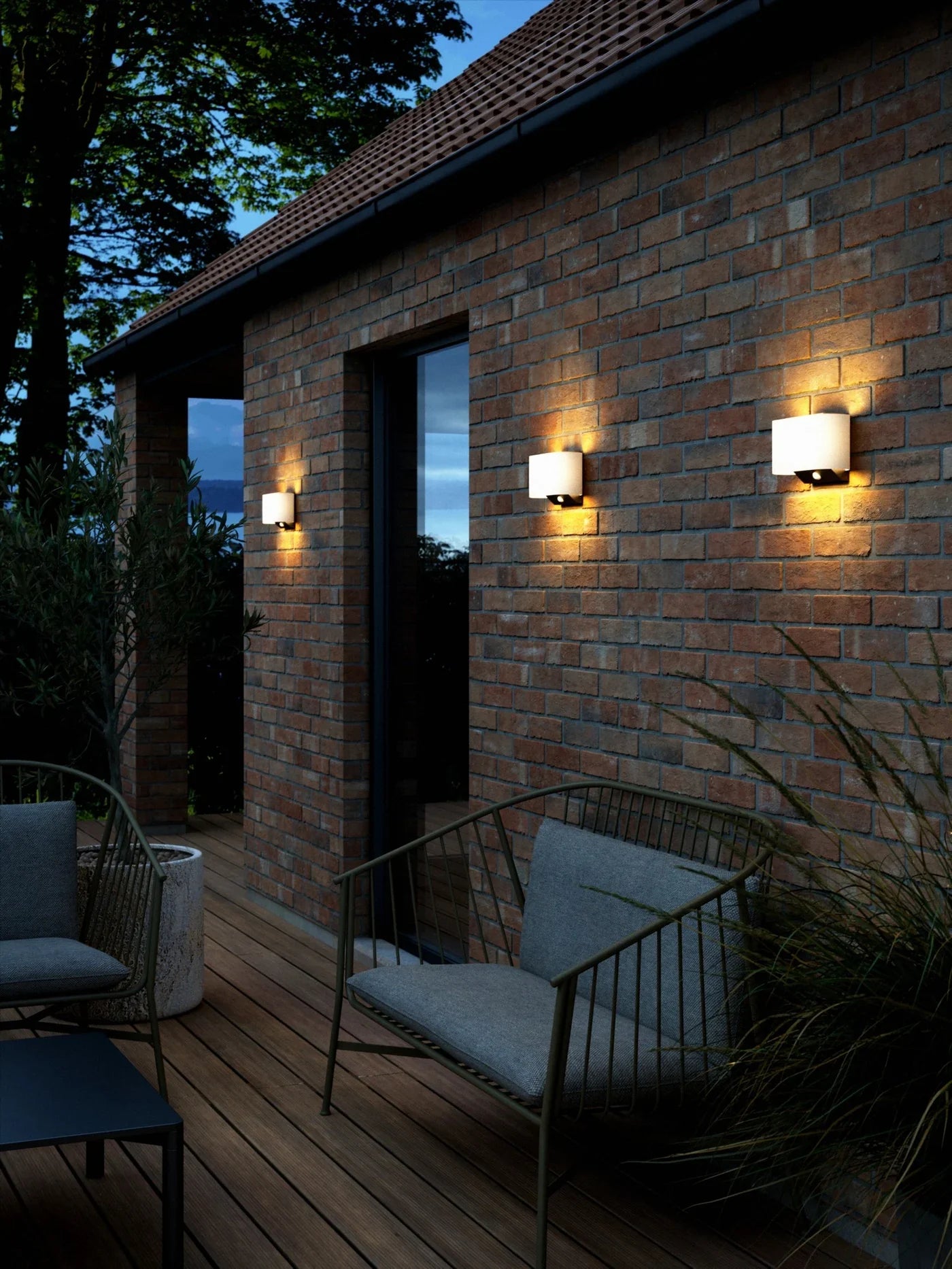 Piola Solar Buitenlamp - Draadloze LED Wandlamp met Sensor