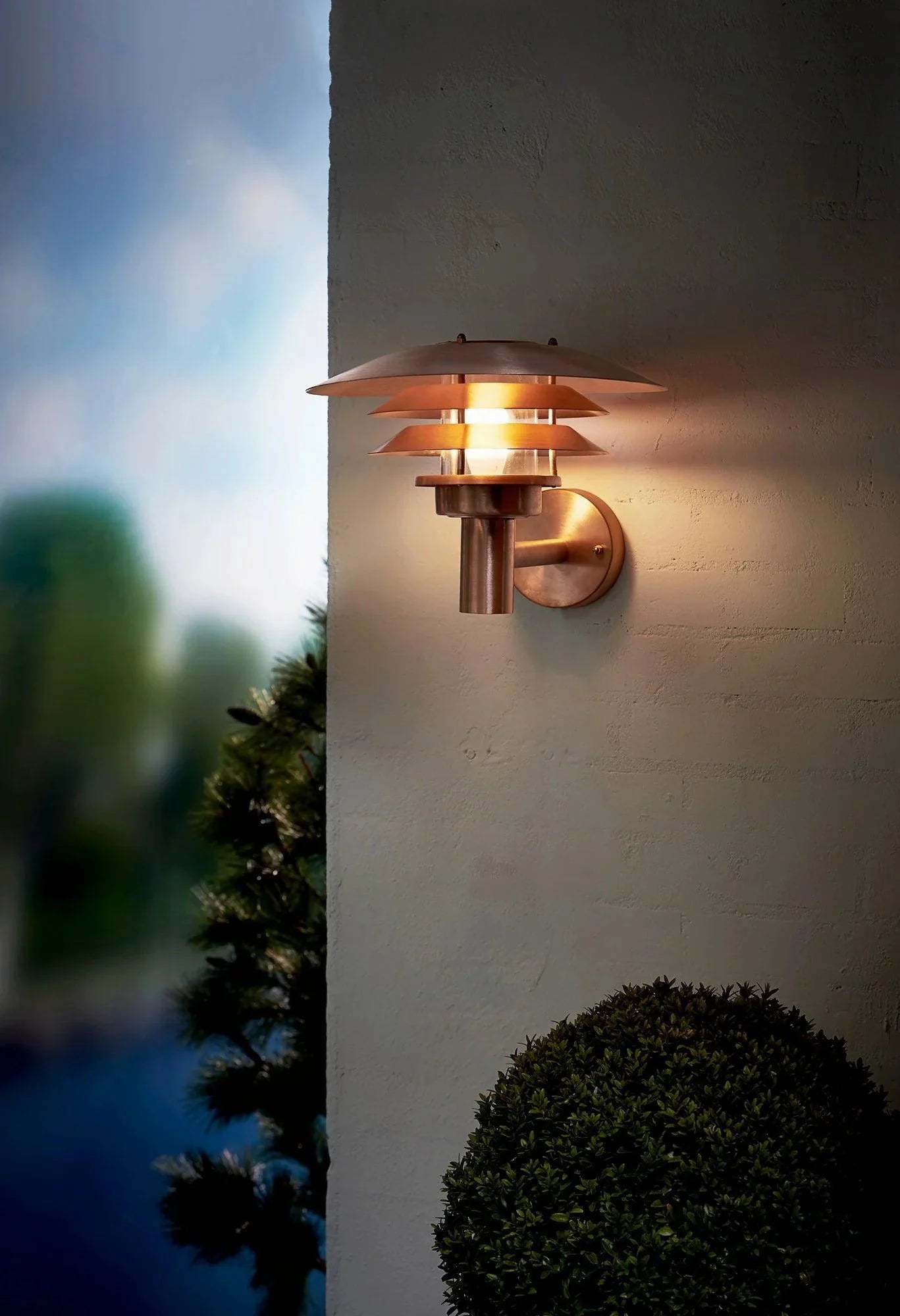 VenoLight Outdoor Lamp – Koper E27 Wandlamp met Glas