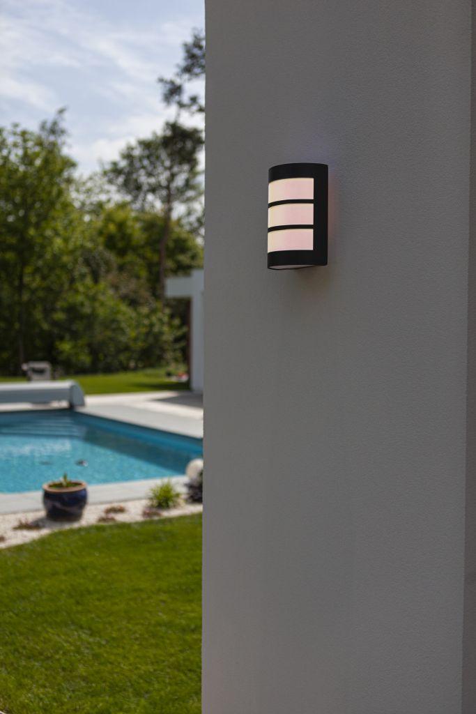 Nila Outdoor Light – Grijze E27 Wandlamp voor de Deur