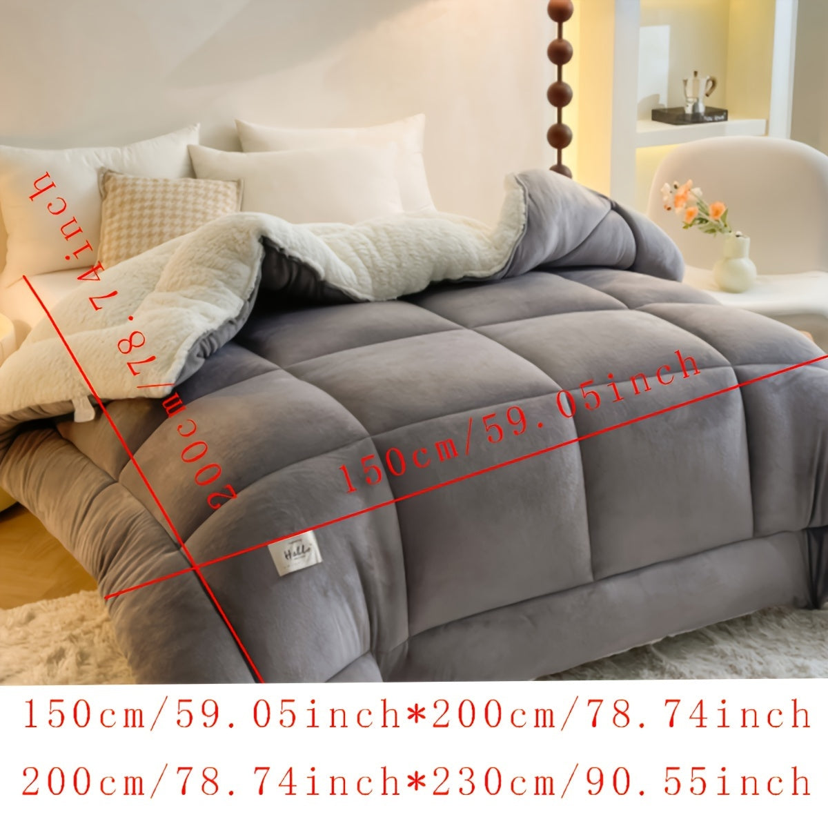 Stijlvol Cabin Sherpa Fleece Dekbed – Ultiem Comfort & Warmte