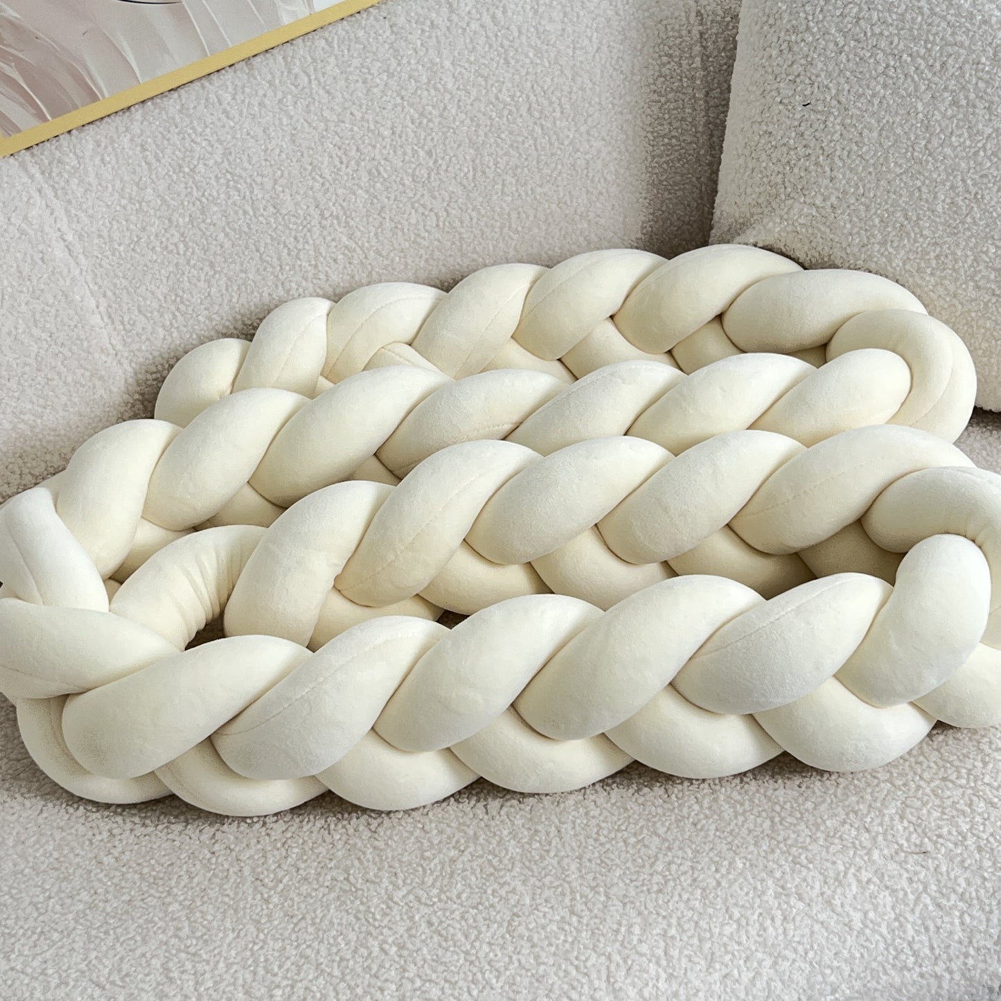 WaveCushion - Modern Wasbaar Vloerkussen met Geometrie