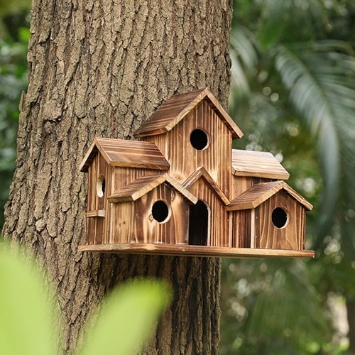 NatureNest – Stijlvol Handgemaakt Vogelhuis van Hout