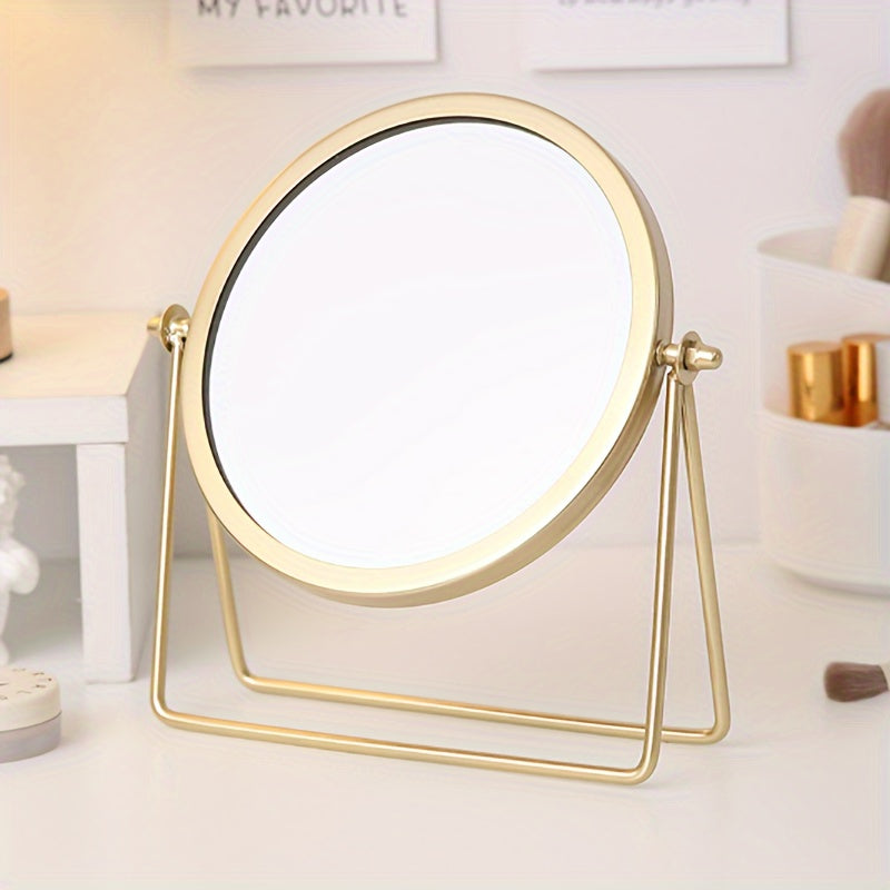 VintageGlow – Verstelbare Make-up Spiegel met IJzeren Frame