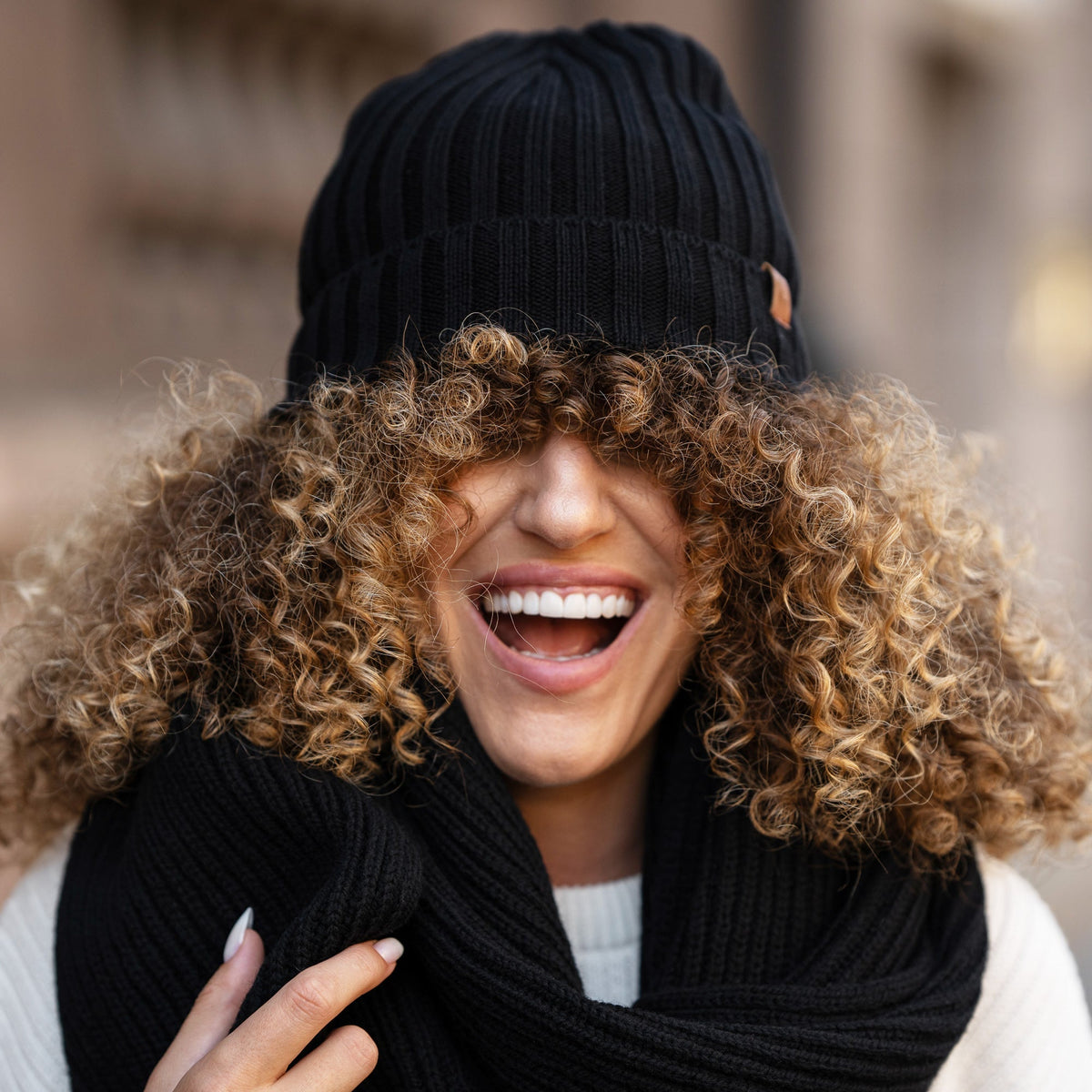 CozyMerino Beanie - Luxe Merinowol Muts voor Dames