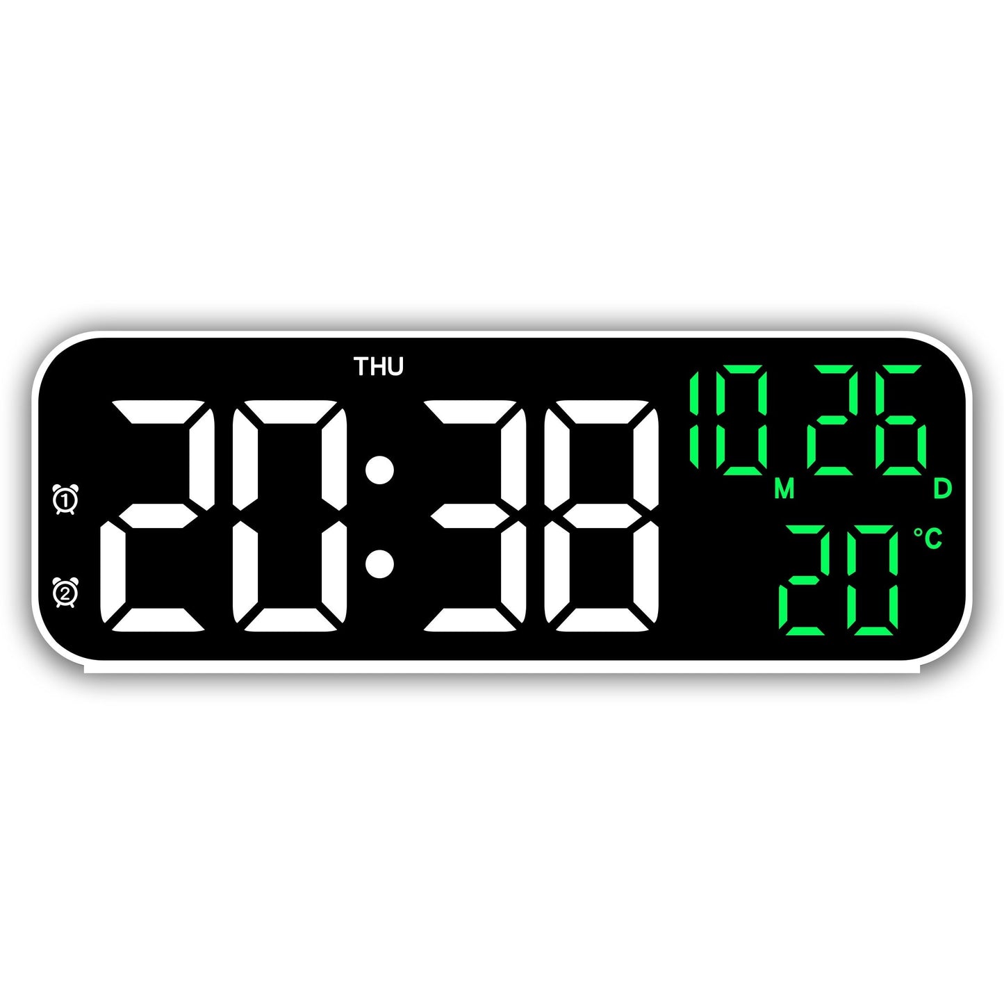 DeskTime - Stijlvolle Digitale USB Klok met Datum