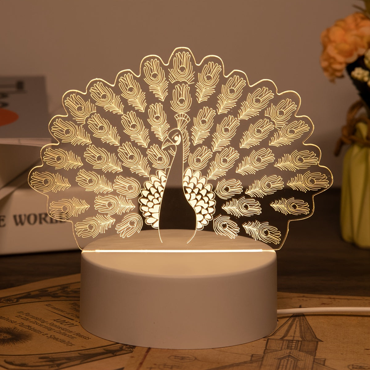 LumiPauw - Creatieve USB LED Bureaulamp