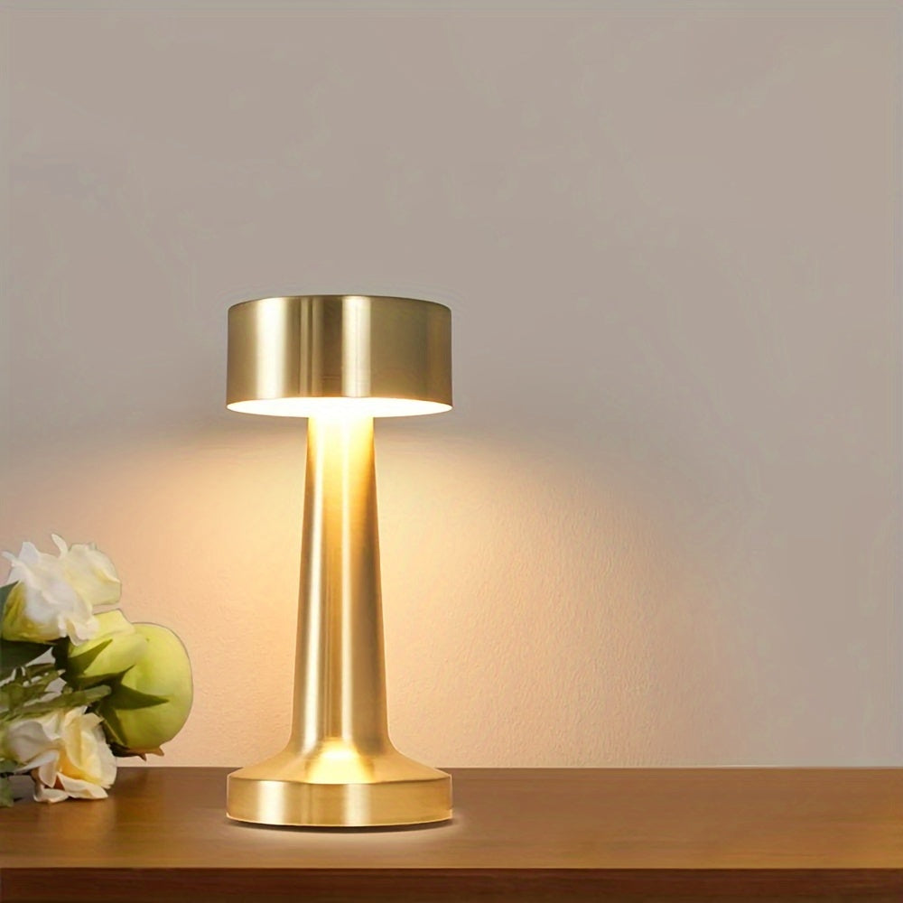 LuxeGlow – Draadloze Touch Tafellamp met 3 Kleuren