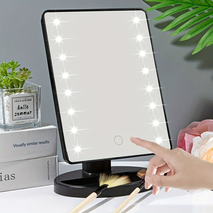 GlowMirror – Draagbare Make-up Spiegel met LED Verlichting