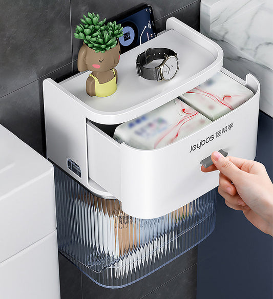 SmartStore - Luxe Toilettenpapierhouder met Opbergruimte