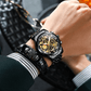 SkeletonWatch - Stijlvol Herenhorloge met Zwart Design