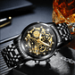 SkeletonWatch - Stijlvol Herenhorloge met Zwart Design
