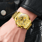 SkeletonWatch - Stijlvol Herenhorloge met Zwart Design