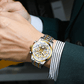 SkeletonWatch - Stijlvol Herenhorloge met Zwart Design