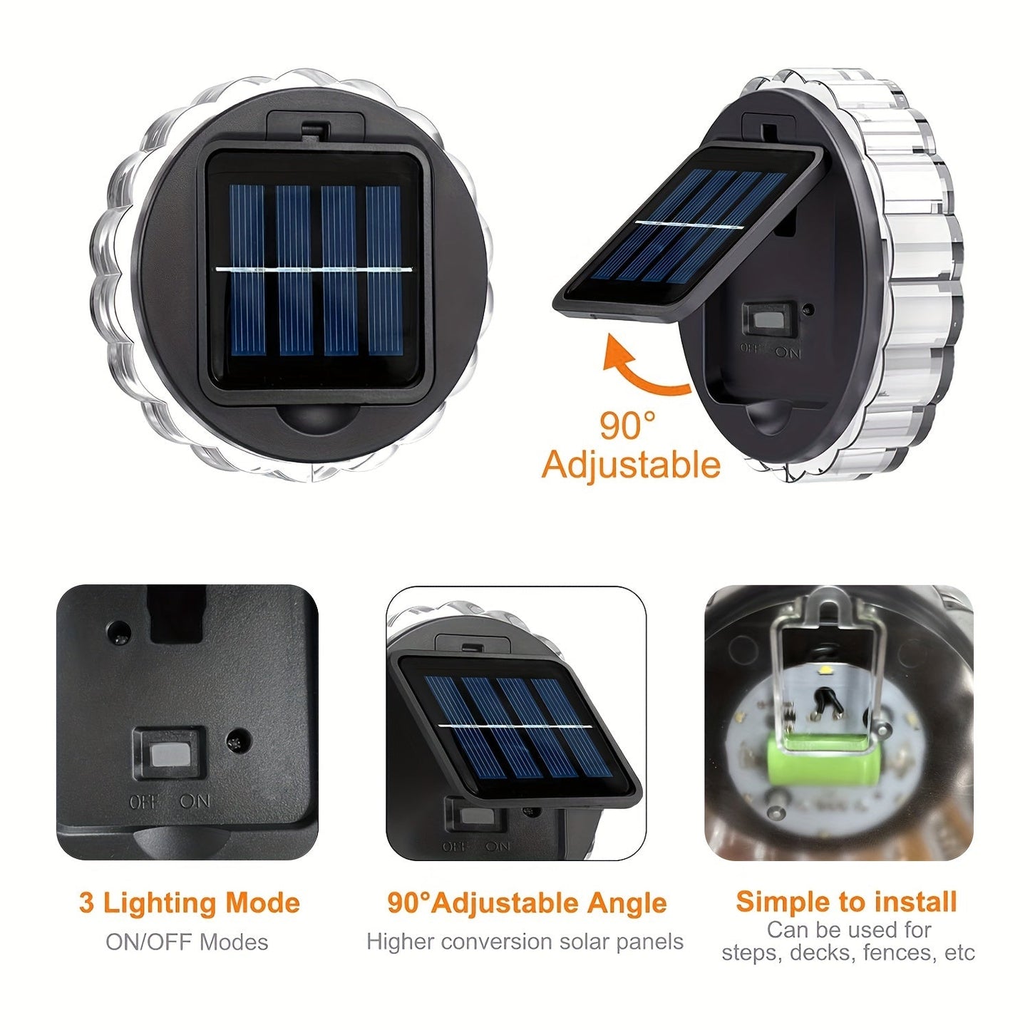 SolarGlow Lights – Set van 4 Zonne-energie LED Lichten voor Buiten