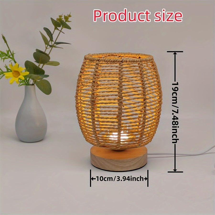EcoLoom Table Lamp – Handgemaakt Hout met LED