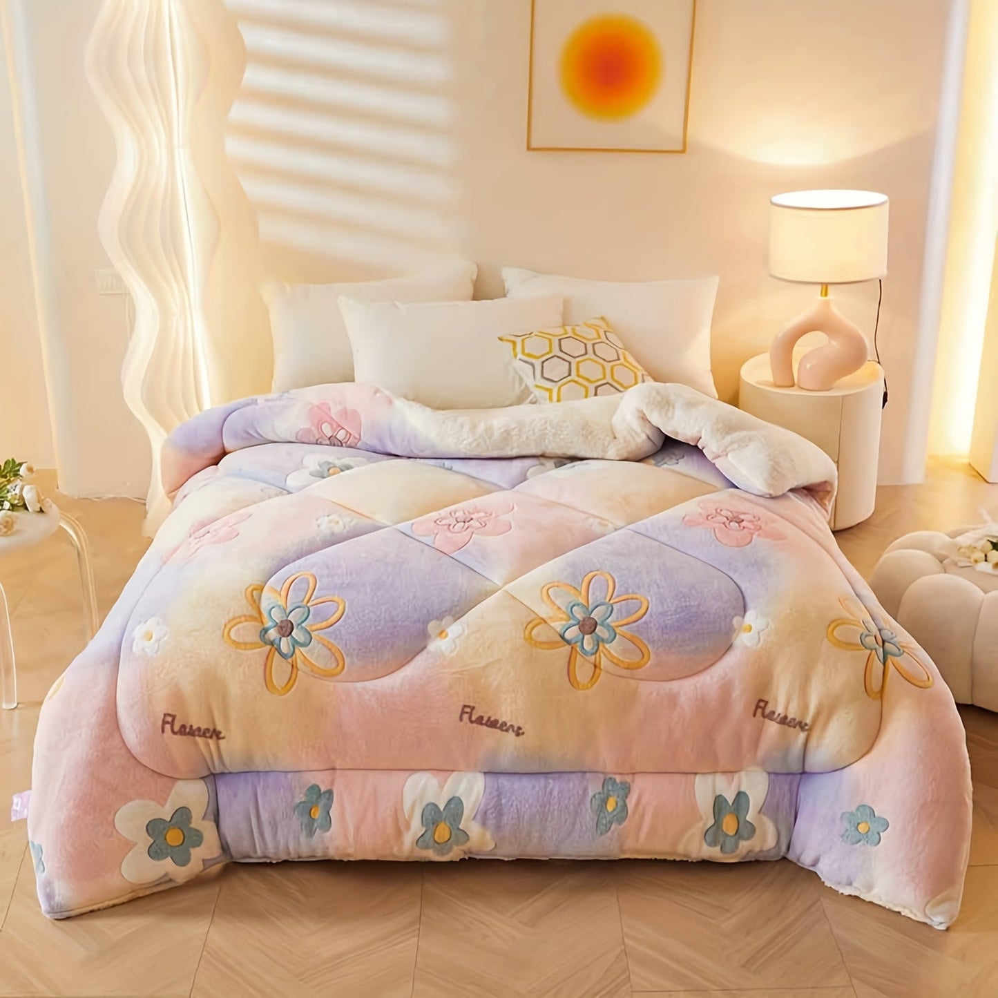 FloralDream – Zacht Fleece Winter Dekbed