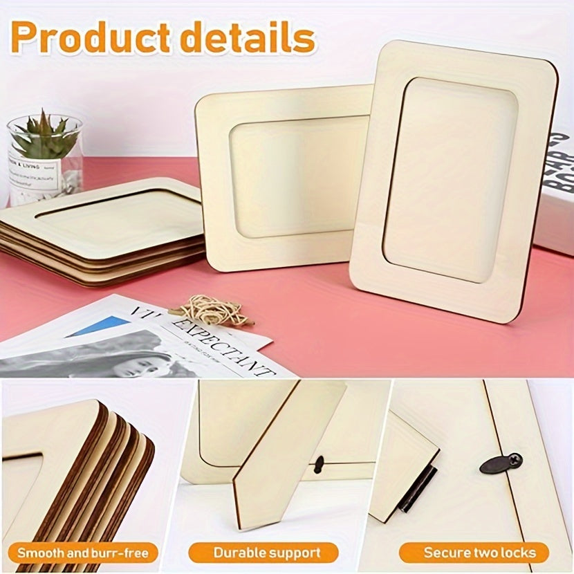 CreativeFrame – Set van 10 DIY Fotolijsten Hout